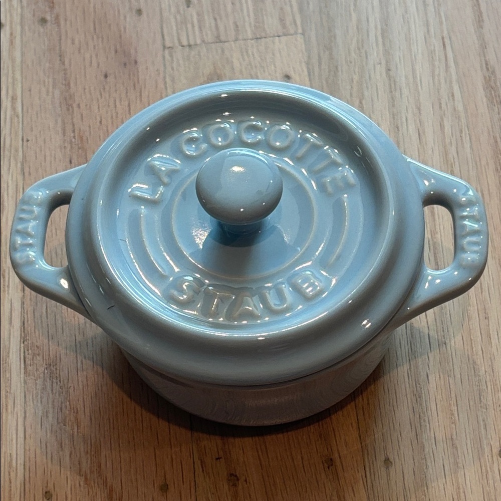 NIB Staub Light Blue Mini Cocotte